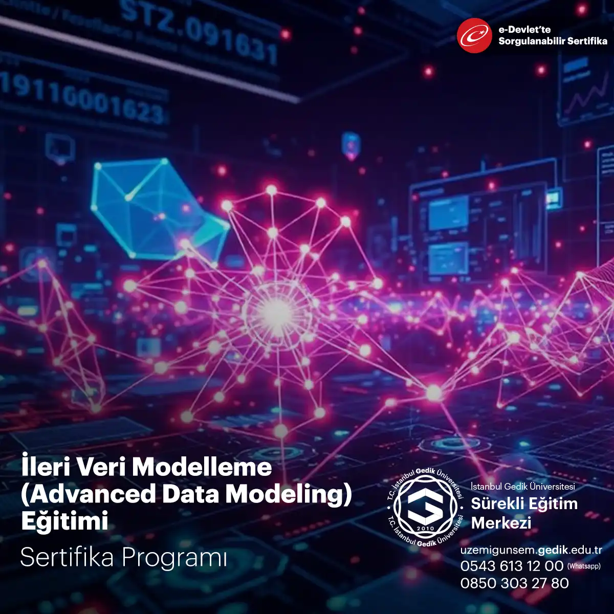 İleri Veri Modelleme (Advanced Data Modeling) Eğitimi Sertifika Programı